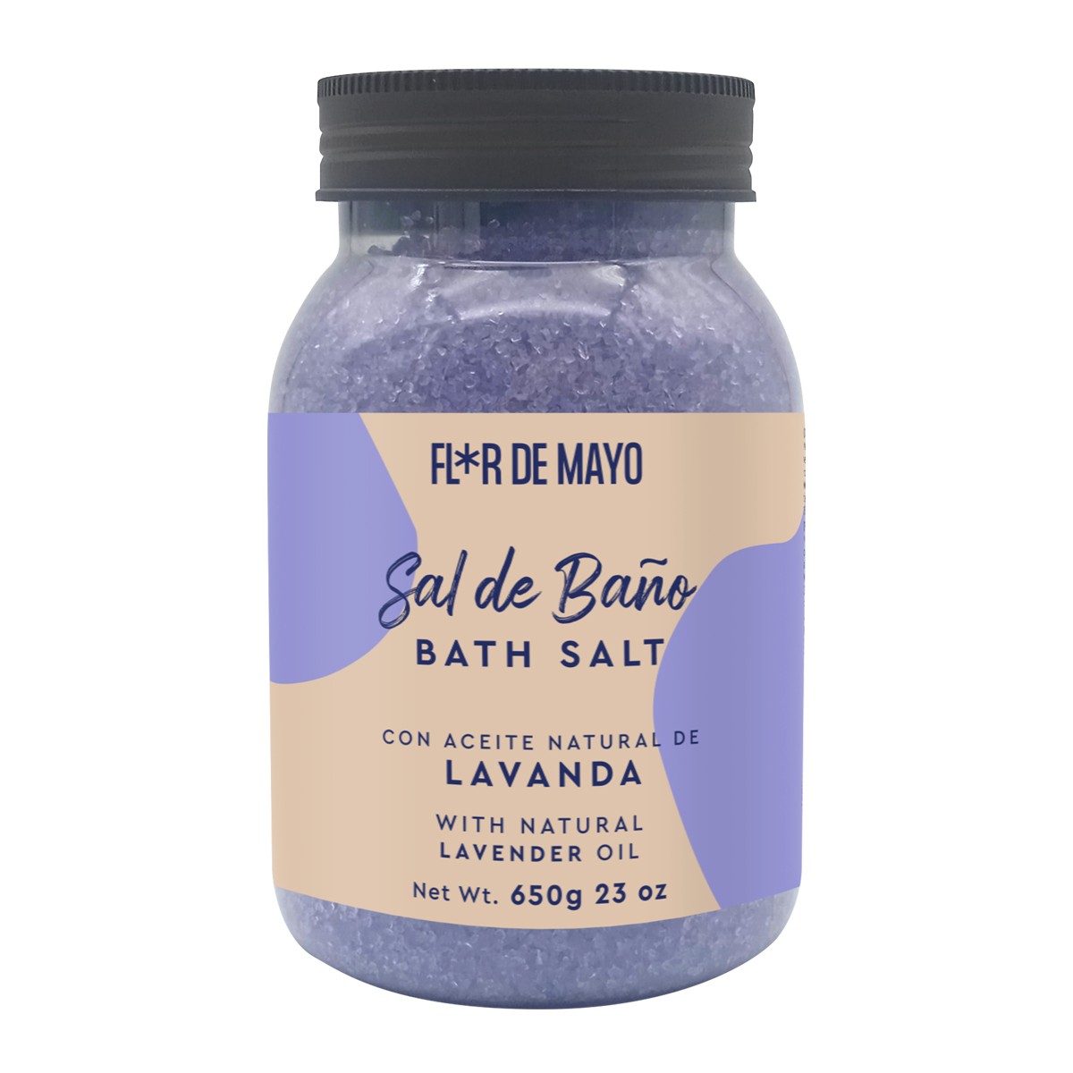 (6) LAVENDER BATH SALT, 650G