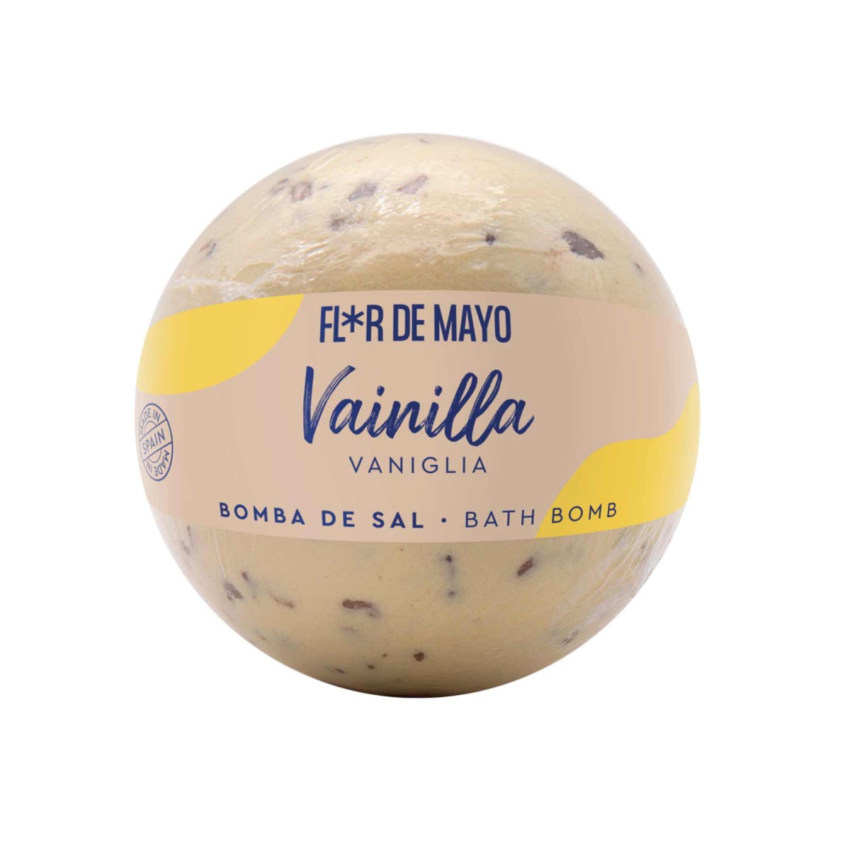 Fizzy vanilla bath bomb, 200g