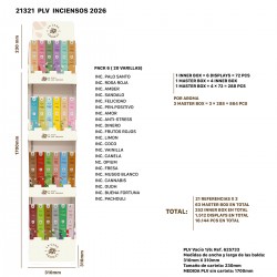 PLV INCIENSOS SIN MONTAR